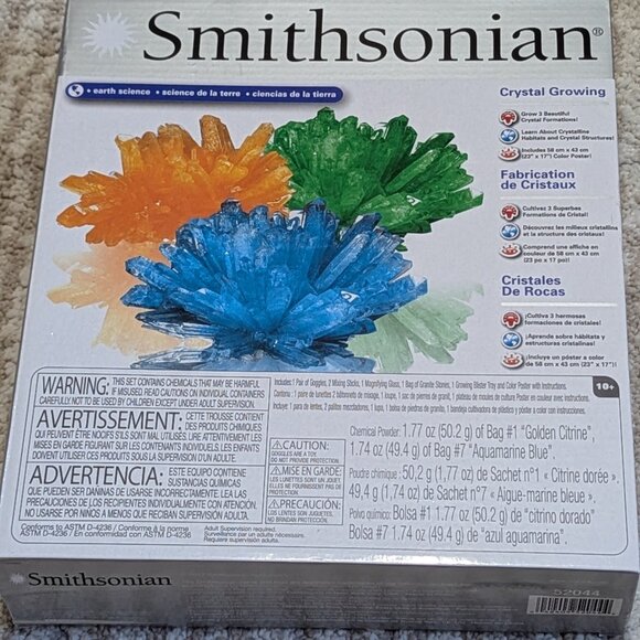 NEW Smithsonian Beautiful Crystal Growing Kit - Sealed - Picture 6 of 8